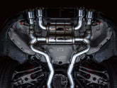 AWE SwitchPath Catback Exhaust for BMW G8X M3/M4 - Diamond Black Tips - Mounted